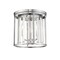 Z-Lite Monarch 3 Light Flush Mount, Chrome & Clear 439F12-CH - alternate 2